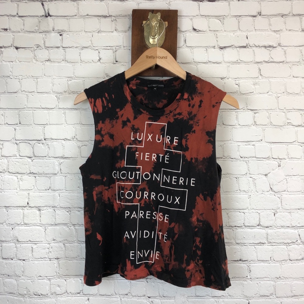 Bleached truly madly deeply tank top